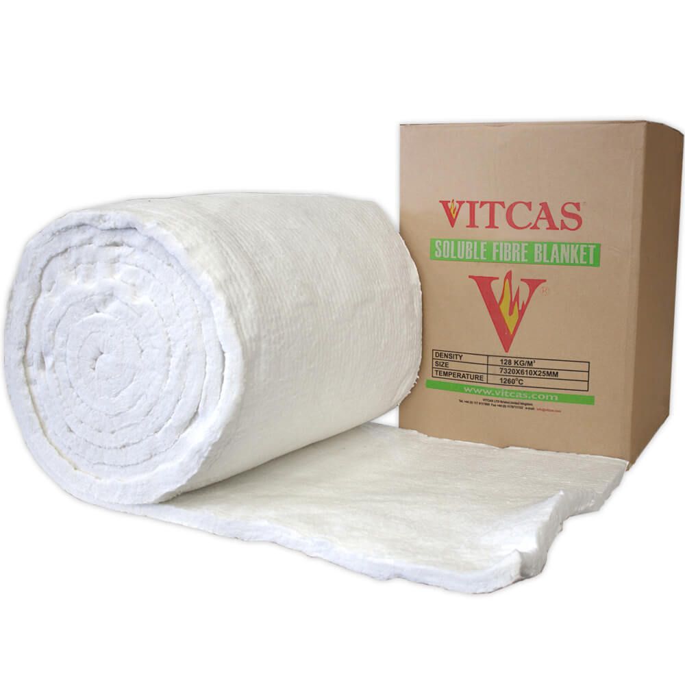 Ceramic Blanket in a Lighter Oven: Retention and Enclosure Roll of Vitcas ceramic fibre insulation blanket