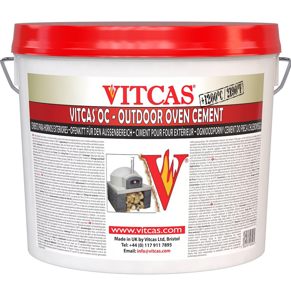 Barbecue Joint Repairs: Plan Before the Next Fire Vitcas Outdoor Oven Cement packaging